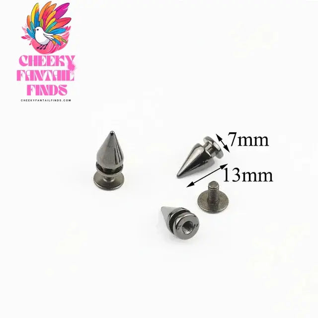 10/20/40Pcs Metal Nails Rivet Bag Shoes Spikes Cone Studs Screwback Garment Decoration Button Handcraft DIY Leather Accessories Cheeky Fantail Finds