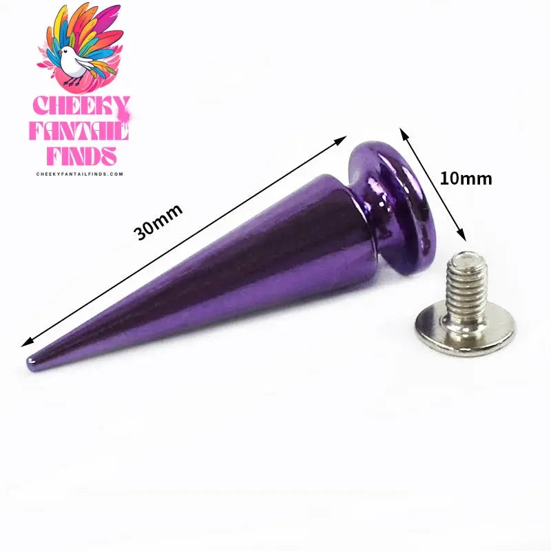 10/20/40Pcs Metal Nails Rivet Bag Shoes Spikes Cone Studs Screwback Garment Decoration Button Handcraft DIY Leather Accessories Cheeky Fantail Finds