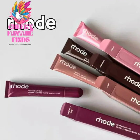 10ML Original Rhode Lip Lipstick Portable Beep Lip Non-stick Cup Non-fading Moisture High Gloss Strong Color Matte Velvet Mist Cheeky Fantail Finds