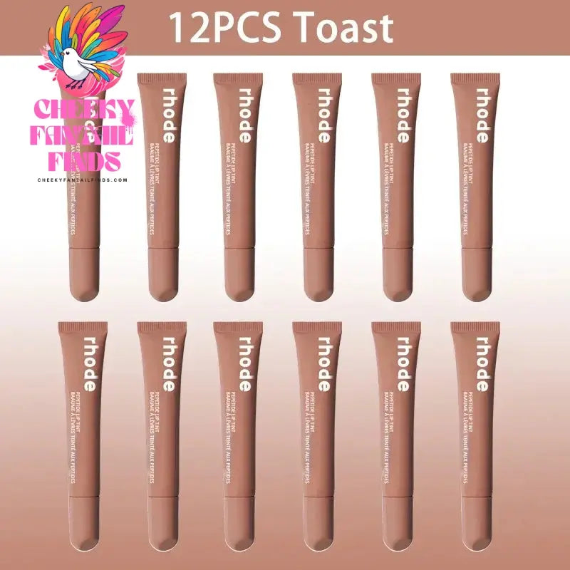 10ML Original Rhode Lip Lipstick Portable Beep Lip Non-stick Cup Non-fading Moisture High Gloss Strong Color Matte Velvet Mist Cheeky Fantail Finds