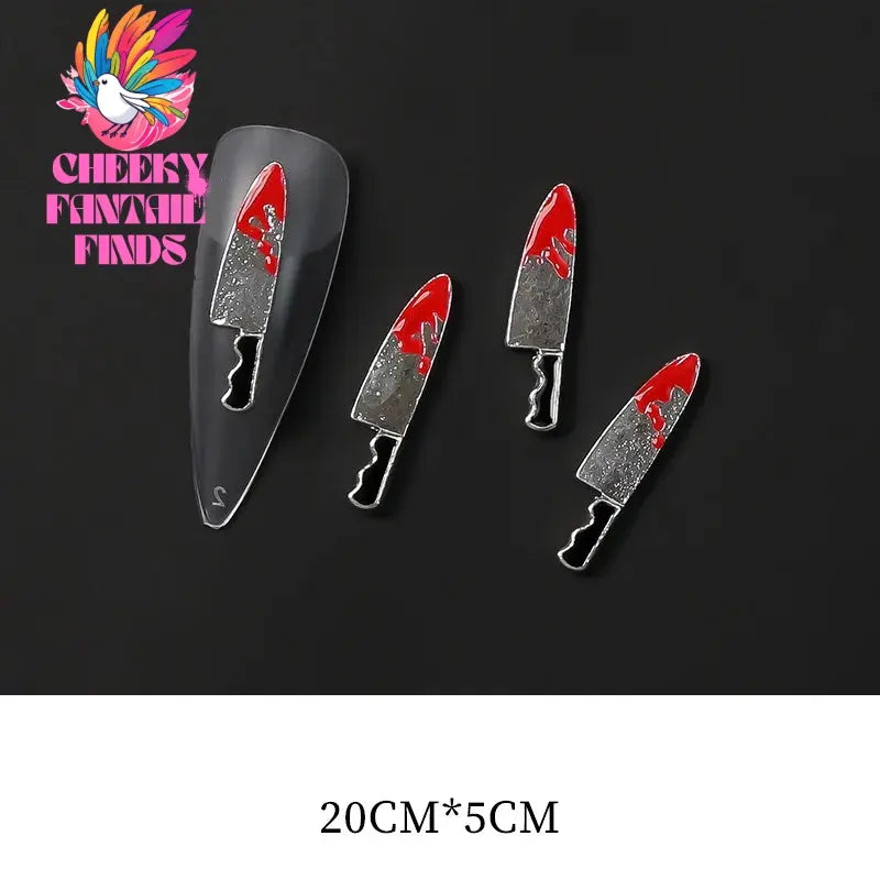 10Pcs/Lot Halloween Luxury Silver Cross Nail Art Charm Parts Punk Y2K Metal Style Jewelry Alloy Shinny Nail Diamond Decoration Cheeky Fantail Finds