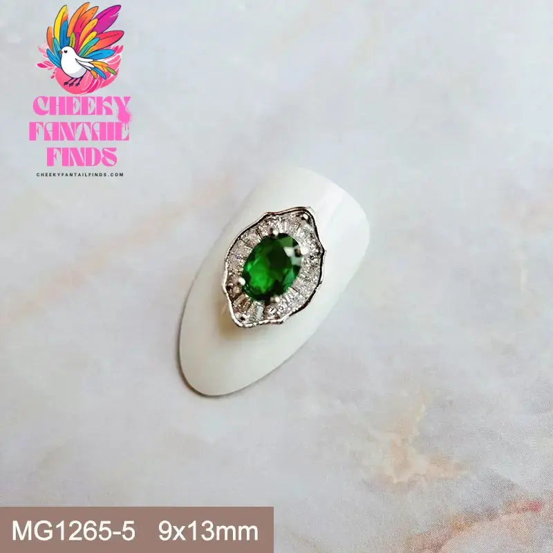 10pcs Festive Wedding Bride New Year Christmas Zircon Metal Nails Jewelry Decorations Nail Art Accessories Charms Parts Supplies Cheeky Fantail Finds