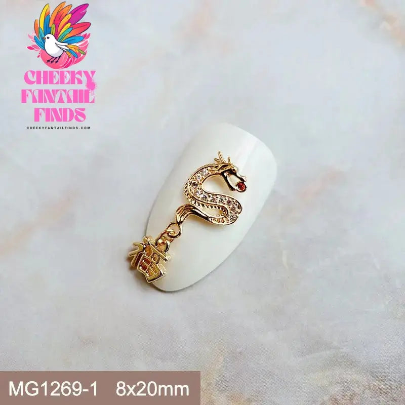 10pcs Festive Wedding Bride New Year Christmas Zircon Metal Nails Jewelry Decorations Nail Art Accessories Charms Parts Supplies Cheeky Fantail Finds
