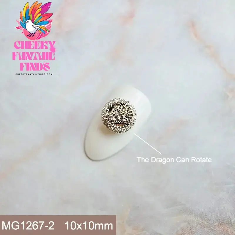 10pcs Festive Wedding Bride New Year Christmas Zircon Metal Nails Jewelry Decorations Nail Art Accessories Charms Parts Supplies Cheeky Fantail Finds