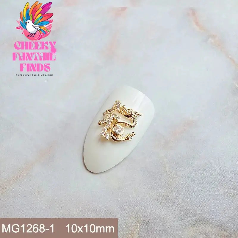10pcs Festive Wedding Bride New Year Christmas Zircon Metal Nails Jewelry Decorations Nail Art Accessories Charms Parts Supplies Cheeky Fantail Finds