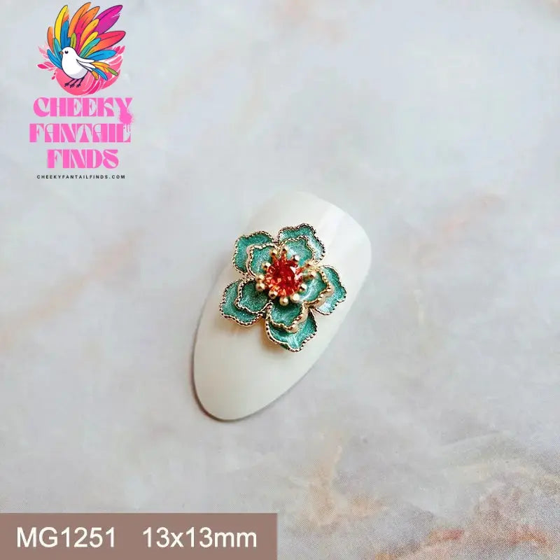 10pcs Festive Wedding Bride New Year Christmas Zircon Metal Nails Jewelry Decorations Nail Art Accessories Charms Parts Supplies Cheeky Fantail Finds
