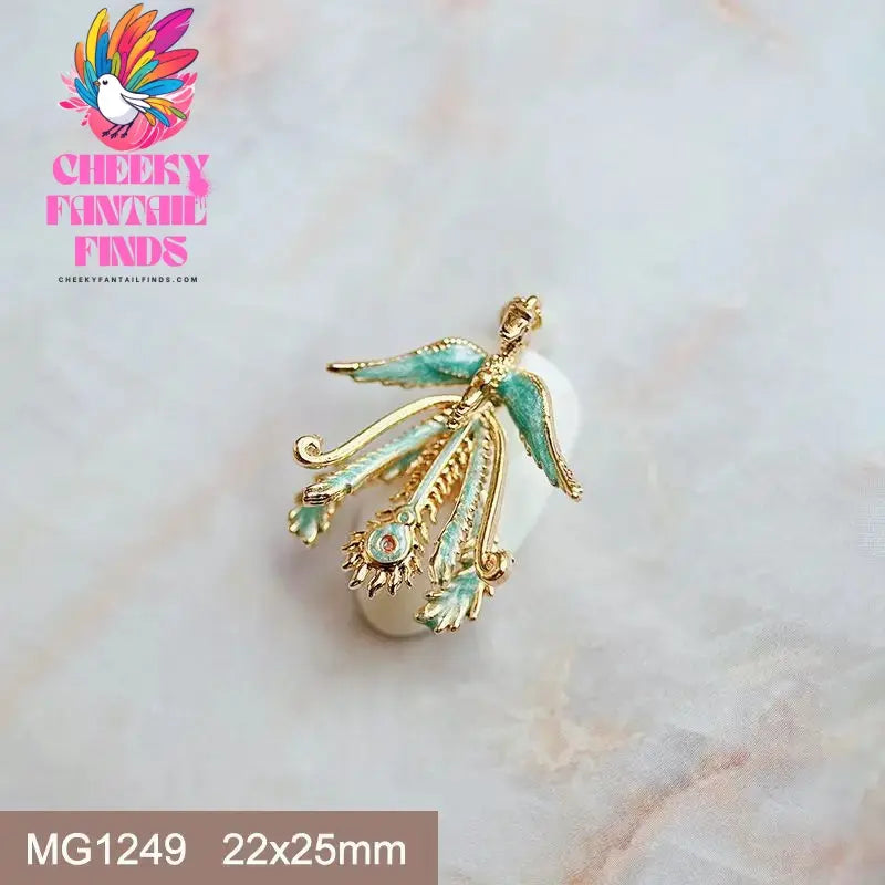 10pcs Festive Wedding Bride New Year Christmas Zircon Metal Nails Jewelry Decorations Nail Art Accessories Charms Parts Supplies Cheeky Fantail Finds