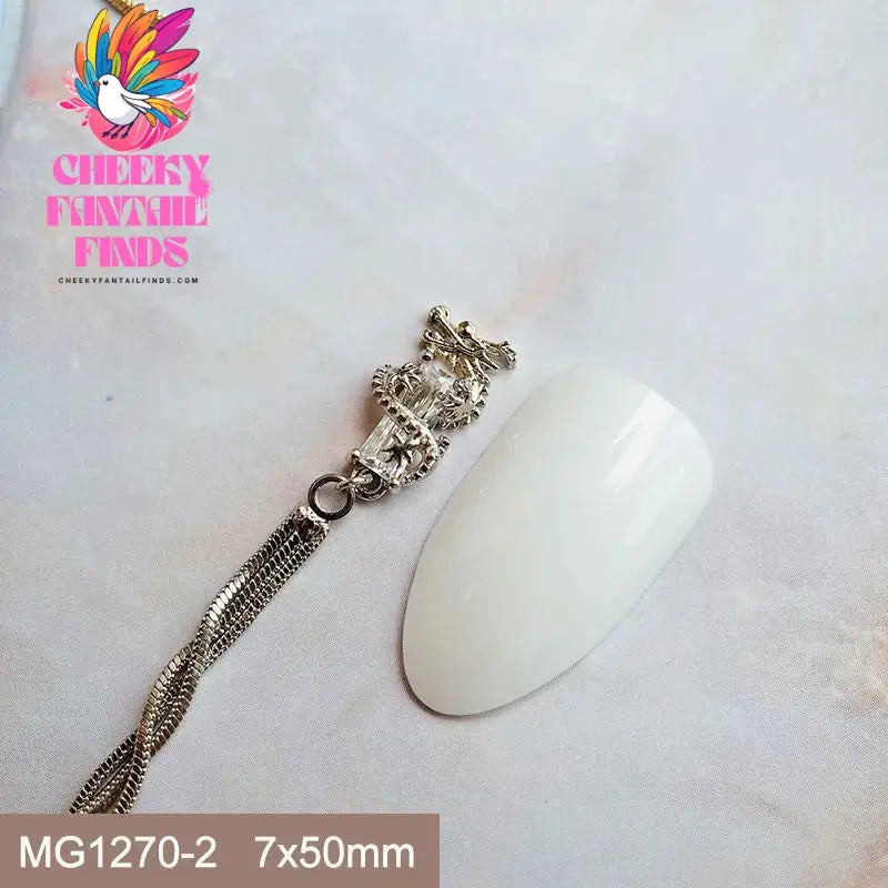 10pcs Festive Wedding Bride New Year Christmas Zircon Metal Nails Jewelry Decorations Nail Art Accessories Charms Parts Supplies Cheeky Fantail Finds