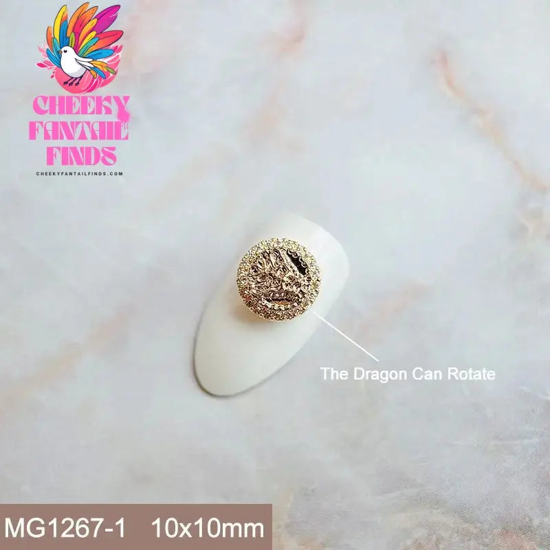 10pcs Festive Wedding Bride New Year Christmas Zircon Metal Nails Jewelry Decorations Nail Art Accessories Charms Parts Supplies Cheeky Fantail Finds