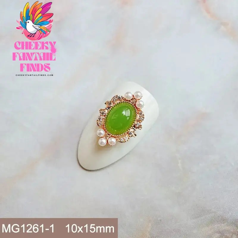 10pcs Festive Wedding Bride New Year Christmas Zircon Metal Nails Jewelry Decorations Nail Art Accessories Charms Parts Supplies Cheeky Fantail Finds