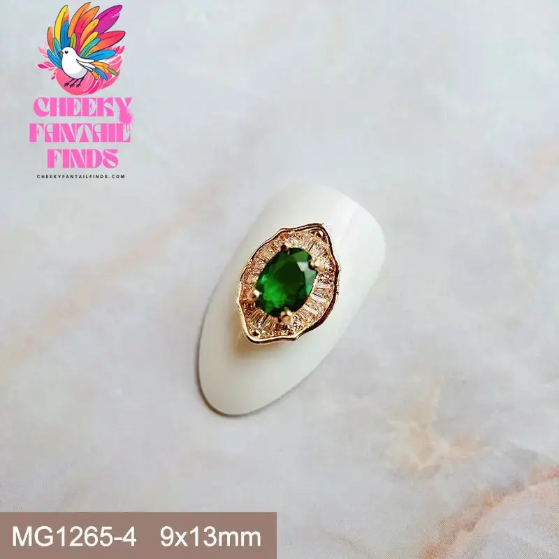 10pcs Festive Wedding Bride New Year Christmas Zircon Metal Nails Jewelry Decorations Nail Art Accessories Charms Parts Supplies Cheeky Fantail Finds