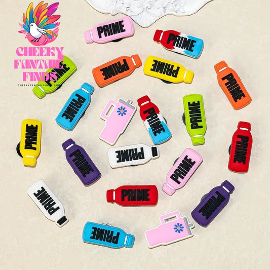 10pcs PVC Shoe Charms Bulk Clog Accessories Set Kawaii Kids Boys Girls Women Functional Drinks Shoe Decorations for Sandals - Cheeky Fantail Finds