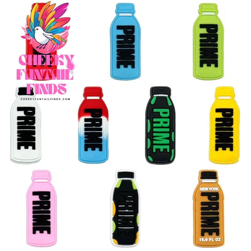 10pcs PVC Shoe Charms Bulk Clog Accessories Set Kawaii Kids Boys Girls Women Functional Drinks Shoe Decorations for Sandals - Cheeky Fantail Finds