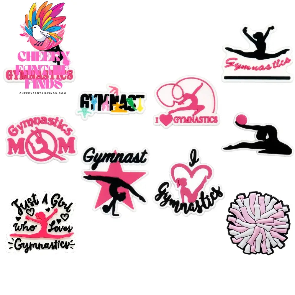10pcs Sport Shoe Charms Basketball Football Swimming Tennis Shoe Decorations Pins for Men Women Kids Shoe Ornament Accessories - Cheeky Fantail Finds