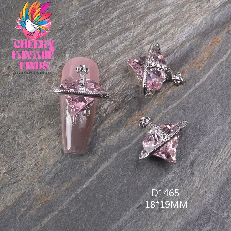 10pcs/lot Flat Bear Nails Charm Rhinestones Silver/Gold Nail Accessories Professional Charm Zirconia Diamond Luxury Parts DIY Cheeky Fantail Finds