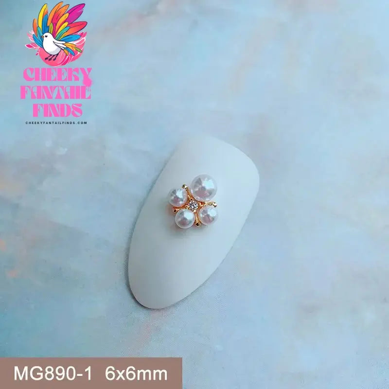 10pcs/lot Luxury Unicorn Heart Love Zircon Crystals Metal Nails Jewelry Decorations Nail Art Accessories Charms Parts Supplies Cheeky Fantail Finds