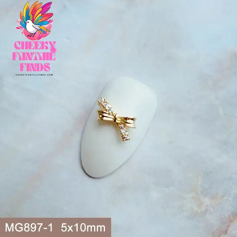 10pcs/lot Luxury Unicorn Heart Love Zircon Crystals Metal Nails Jewelry Decorations Nail Art Accessories Charms Parts Supplies Cheeky Fantail Finds