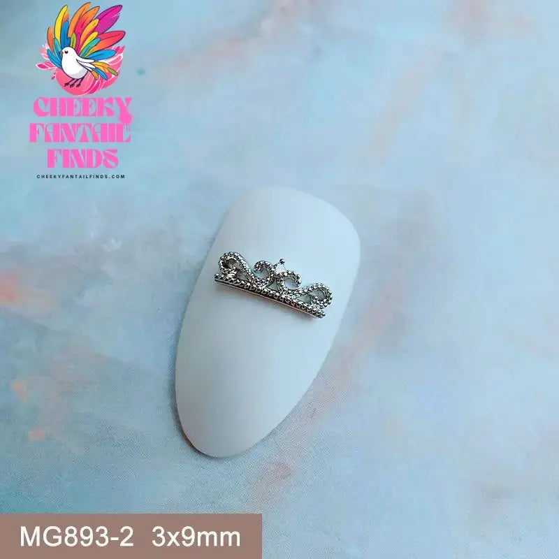 10pcs/lot Luxury Unicorn Heart Love Zircon Crystals Metal Nails Jewelry Decorations Nail Art Accessories Charms Parts Supplies Cheeky Fantail Finds