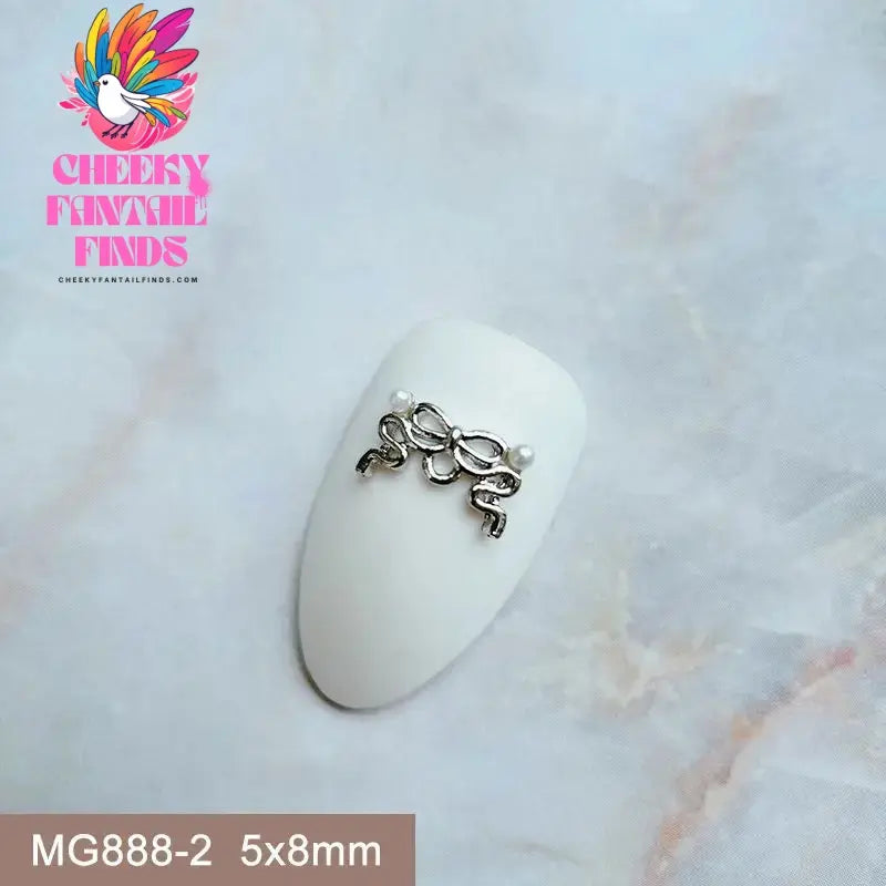 10pcs/lot Luxury Unicorn Heart Love Zircon Crystals Metal Nails Jewelry Decorations Nail Art Accessories Charms Parts Supplies Cheeky Fantail Finds