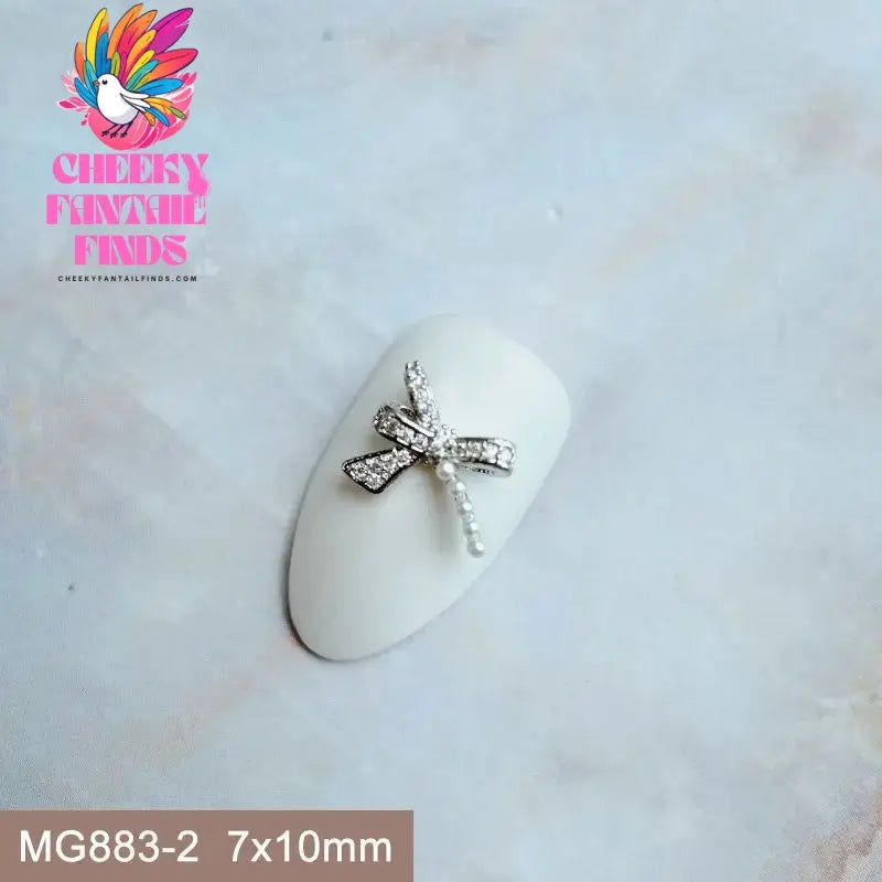 10pcs/lot Luxury Unicorn Heart Love Zircon Crystals Metal Nails Jewelry Decorations Nail Art Accessories Charms Parts Supplies Cheeky Fantail Finds