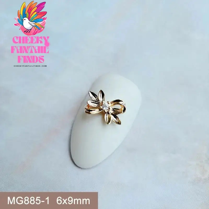 10pcs/lot Luxury Unicorn Heart Love Zircon Crystals Metal Nails Jewelry Decorations Nail Art Accessories Charms Parts Supplies Cheeky Fantail Finds