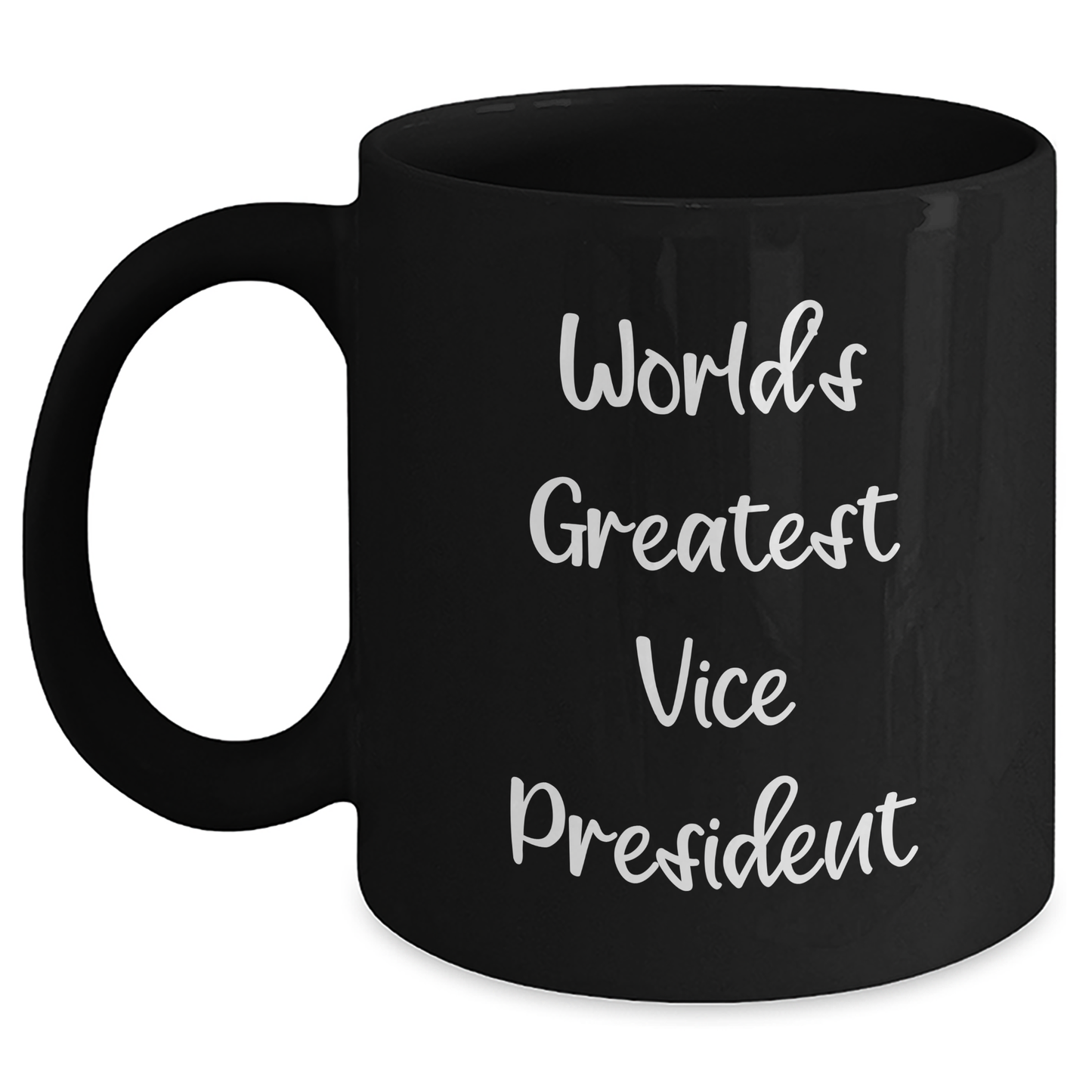 Funny Vice President Gifts from Family, Black Coffee Mug for World's Greatest Vice President Graduation Unique Gifts - Main
