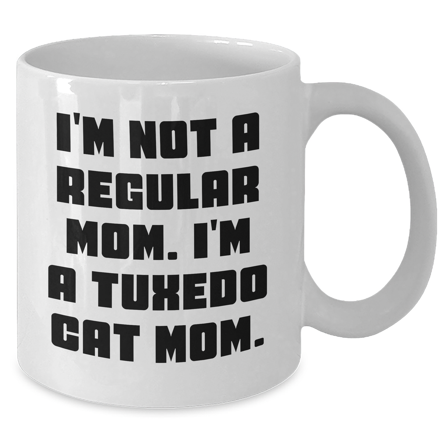 Funny Tuxedo Cat Mom Gifts for Men from Mom - White Coffee Mug for Graduation Unique Gifts - Additional