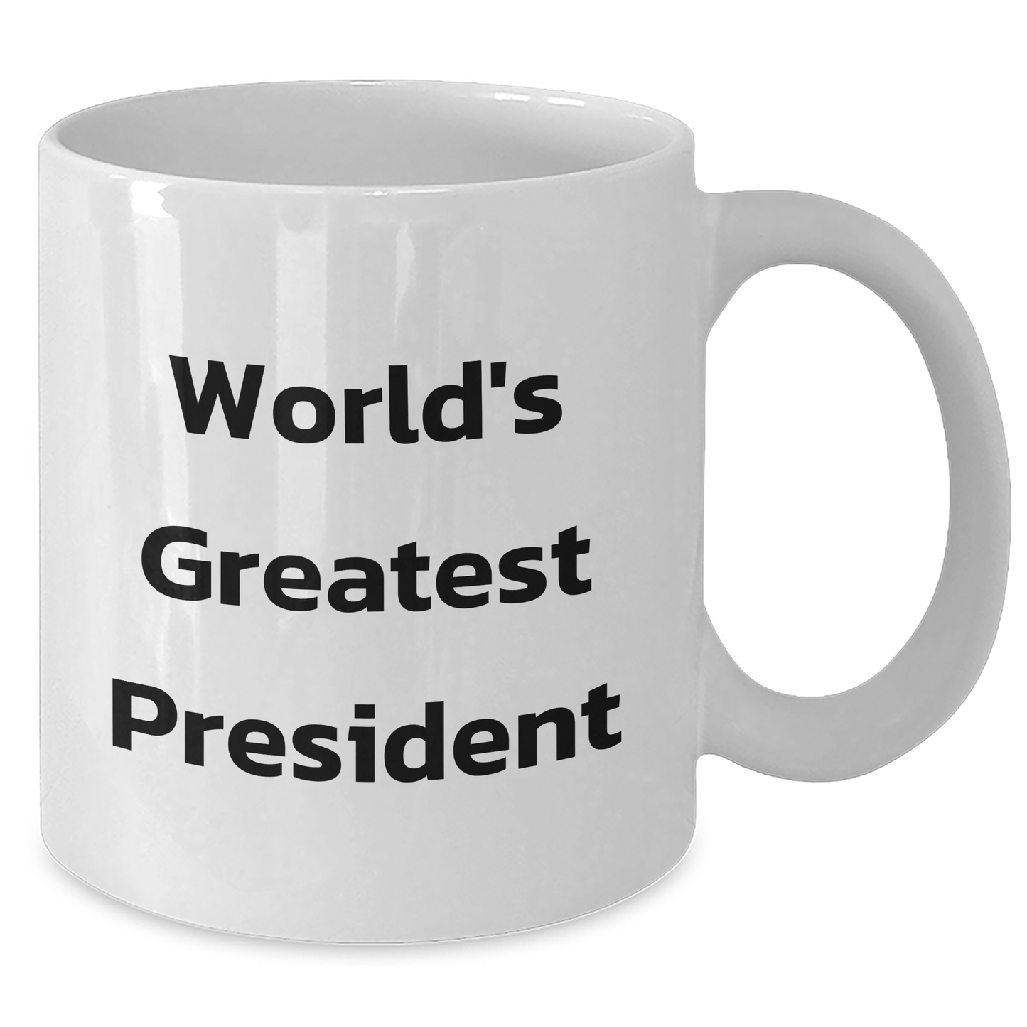 Funny President Gifts, 'World's Greatest President' White Coffee Mug, Unique Graduation Gifts from Friends or Family - Additional