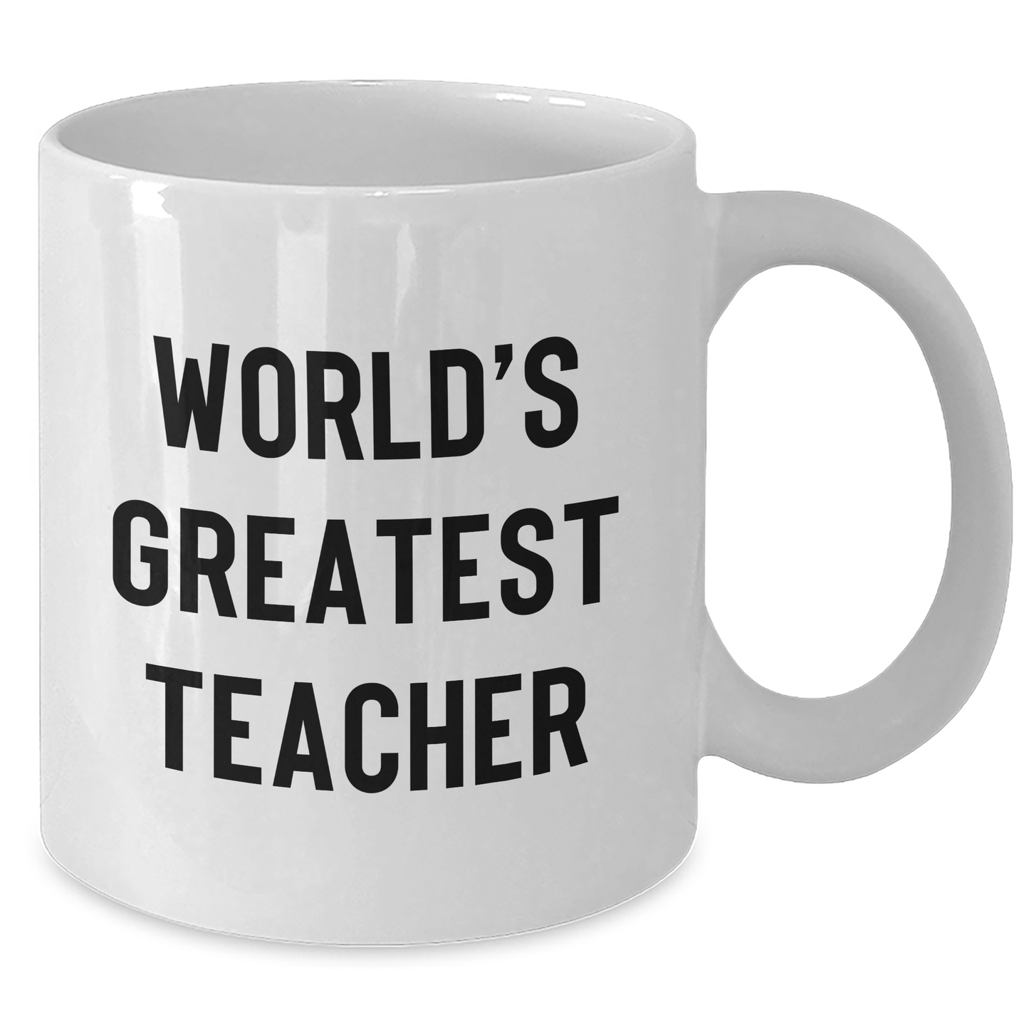 Funny Teacher Gifts from World's Greatest Teacher White Coffee Mug, 11oz or 15oz, Perfect for Father's Day or Teacher Appreciation - Additional