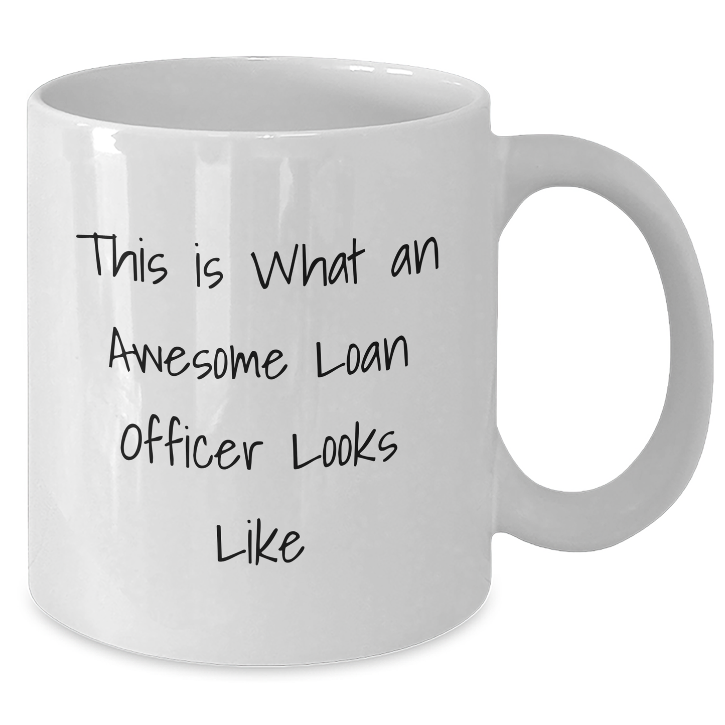 Funny Loan Officer Gifts - 'This Is What An Awesome Loan Officer Looks Like' White Coffee Mug for Him or Her - Gifts from Men to Loan Officers or Coworkers for Father's Day - Additional