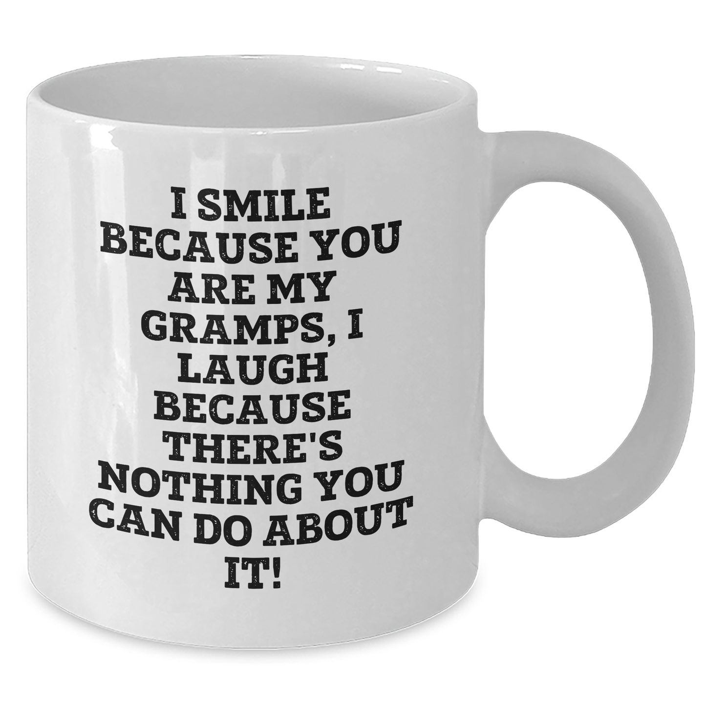 Gramps Gifts from Family, Funny White Coffee Mug for Him, I Smile Because You Are My Gramps, Ideal Gift for Father's Day - Additional