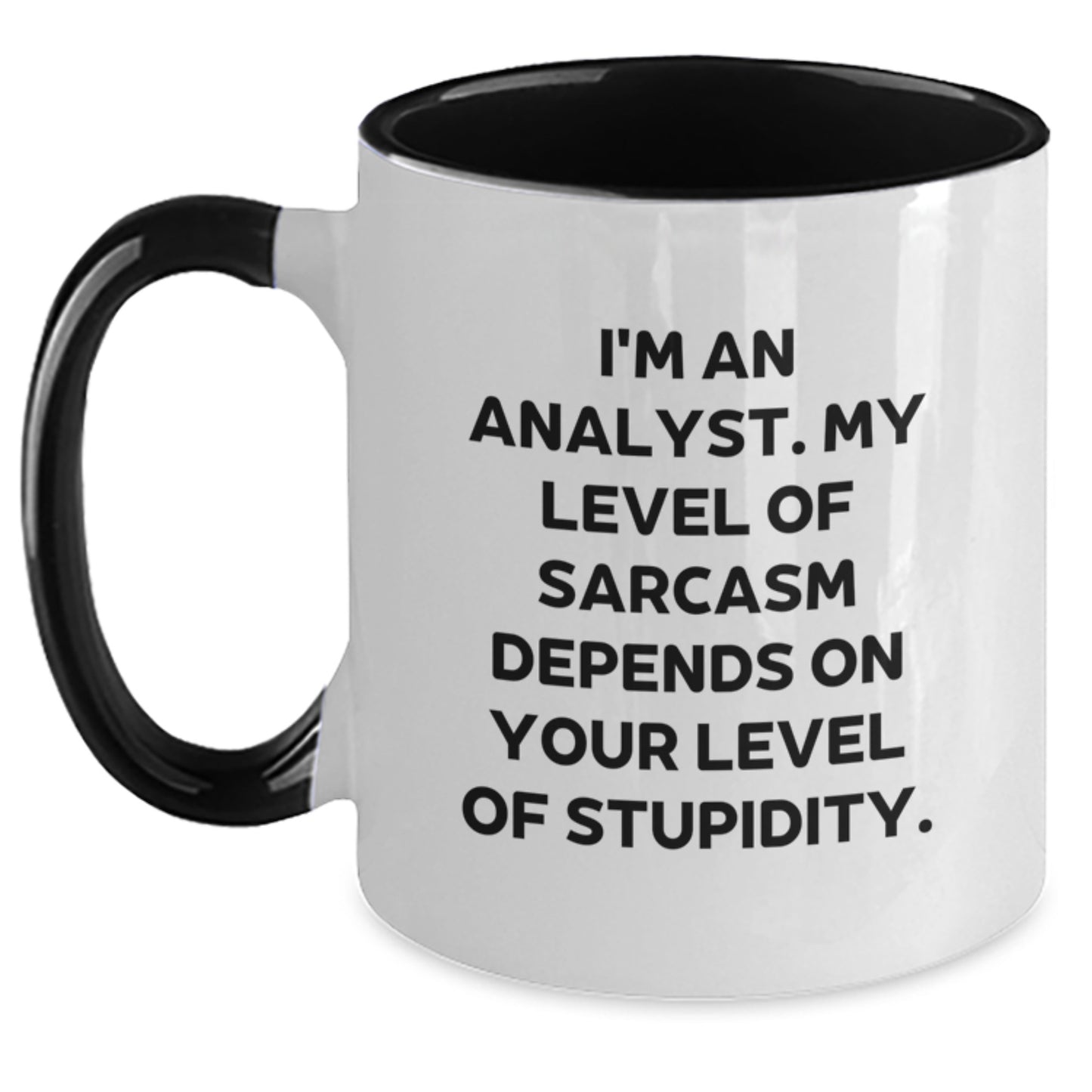 Funny Analyst Gifts for Graduation - I'm An Analyst, Two Tone Coffee Mug, Black, Red, Navy, or Pink - Main
