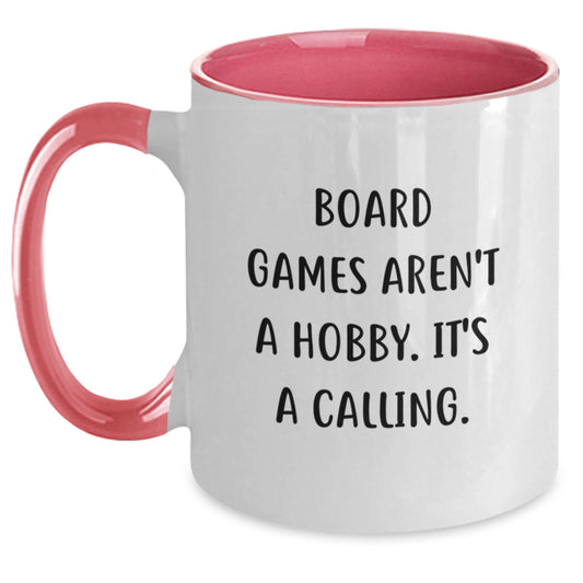 Funny Board Games Gifts from Friends for Men, Women, and Family - Board Games Aren't A Hobby. It's A Calling. Two Tone Coffee Mug - Main
