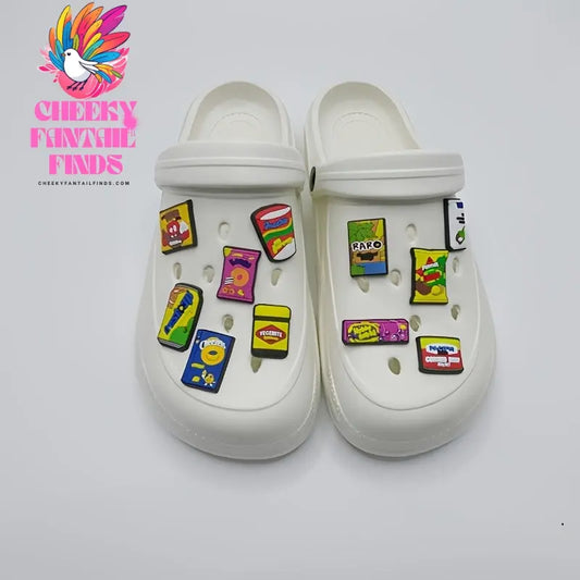 11pcs Vibrant Mexican Food-Themed Cartoon Shoe Charms - DIY Removable PVC Accessories for Clogs & Sandals, Ideal Christmas Gift, Shoe Accessories, Series Cheeky Fantail Finds