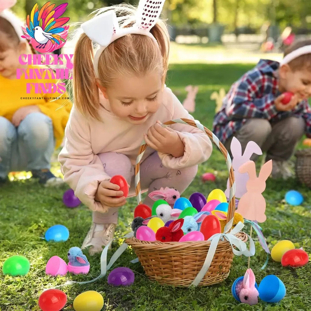 12/24PCS Easter Egg Mini Rabbit Plush Doll Blind Box Children's Cute Toys Holiday Decoration Birthday Gifts Animal Ornaments Cheeky Fantail Finds
