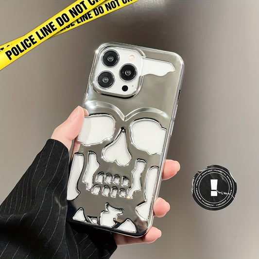 Hollow Skull Mobile Phone Case For IPhone14ProMax Soft Case 14 Protective Cover 14pro For iPhone 13Pro 11 Fashion 13promax Male 13 Female 12 For iPhone 12ProMax Cooling Model 12/11promax/ For iPhone 11