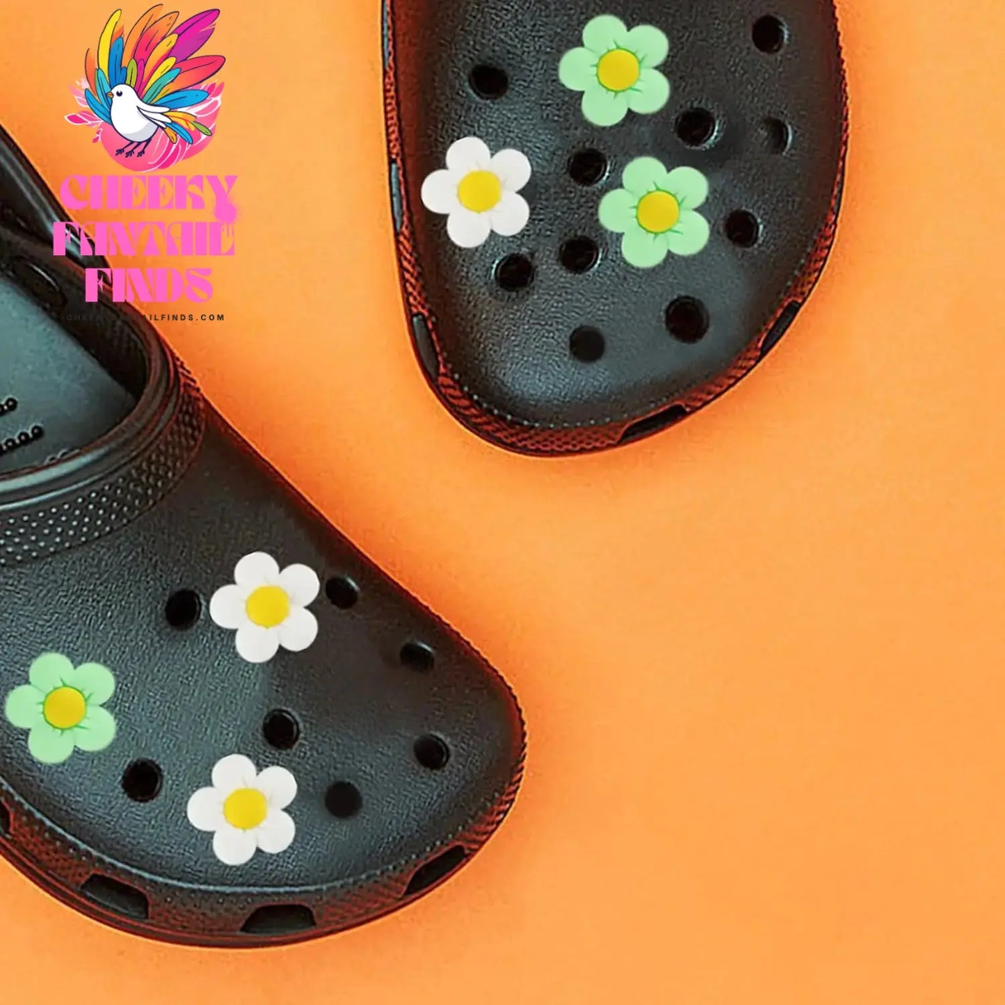 14pcs Flower Charms Cute Shoe Charms Accessories Shoe Decoration Daisy Shoes Pins Gift for Kids Girl Adults Woman Birthday Party Cheeky Fantail Finds