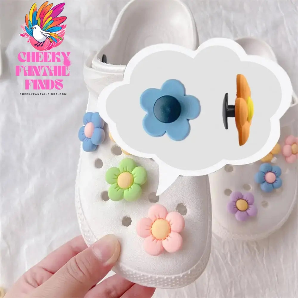 14pcs Flower Charms Cute Shoe Charms Accessories Shoe Decoration Daisy Shoes Pins Gift for Kids Girl Adults Woman Birthday Party Cheeky Fantail Finds