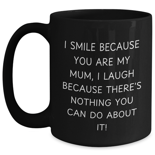 Funny Mum Gifts from Friends, Gifts for Mum on Graduation, Black Coffee Mug - Main