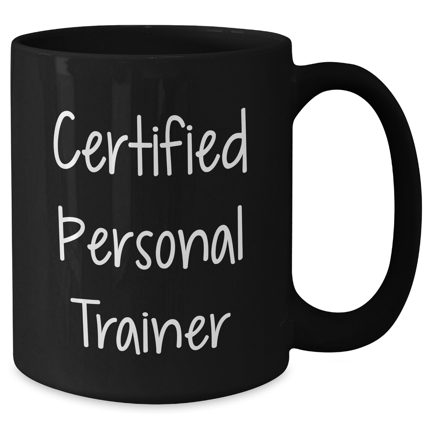 Funny Quotes from Certified Personal Trainer Gifts for Friends, Coworkers, or Family - 11oz or 15oz Black Ceramic Coffee Mug for Graduation Unique Gifts - Additional