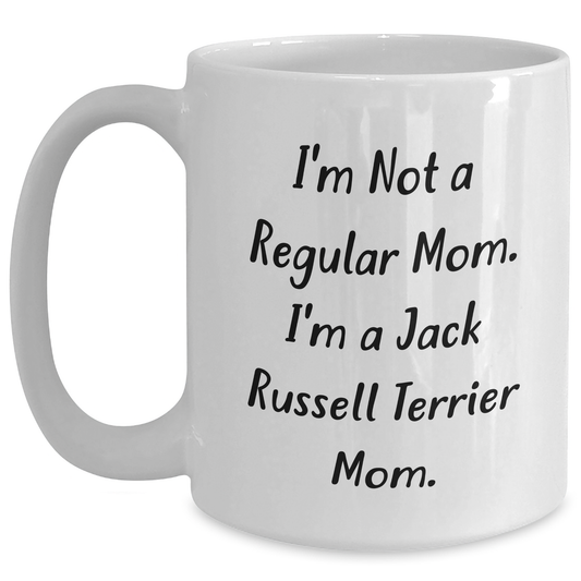 Funny Jack Russell Terrier Mom White Coffee Mugs Gifts for Dad's Unique Father's Day Presents from Family - Main