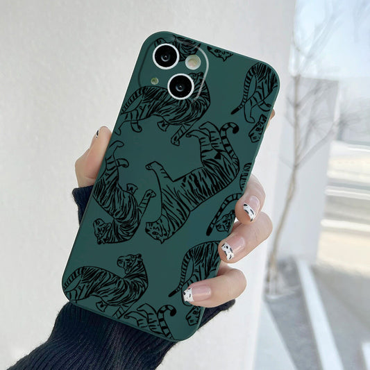 Tiger Graphic Silicone Phone Case For IPhone 14, 13, 12, 11 Pro Max, XS Max, X, XR, 8, 7, 6, 6S Mini, Plus, 2022 SE, Gift For Birthday, Girlfriend, Boyfriend, Friend