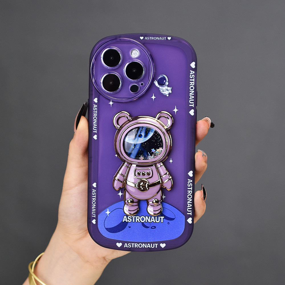 Galactic Astronaut Graphic Phone Case - Durable Protection, Vibrant Print - Festive Gift for IPhone 14, 13, 12, 11, X, XR, XS, 8, 7, Mini, Plus, Pro Max, SE - Perfect Easter, Christmas, Halloween Surprise for Her, Him, Friend