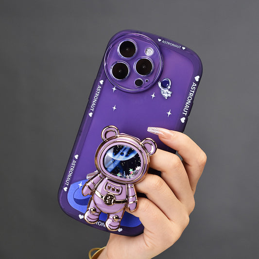 Galactic Astronaut Graphic Phone Case - Durable Protection, Vibrant Print - Festive Gift for IPhone 14, 13, 12, 11, X, XR, XS, 8, 7, Mini, Plus, Pro Max, SE - Perfect Easter, Christmas, Halloween Surprise for Her, Him, Friend