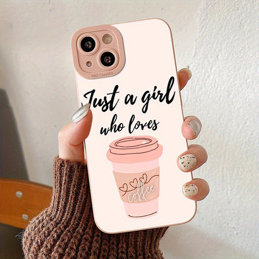 Tea With Milk Artistry - Durable Silicone Phone Case for IPhone 7/8/SE/X/XS/XR/11/12/13/14/15 Pro Max - Trendy Protective Cover with Eye-Catching Pattern