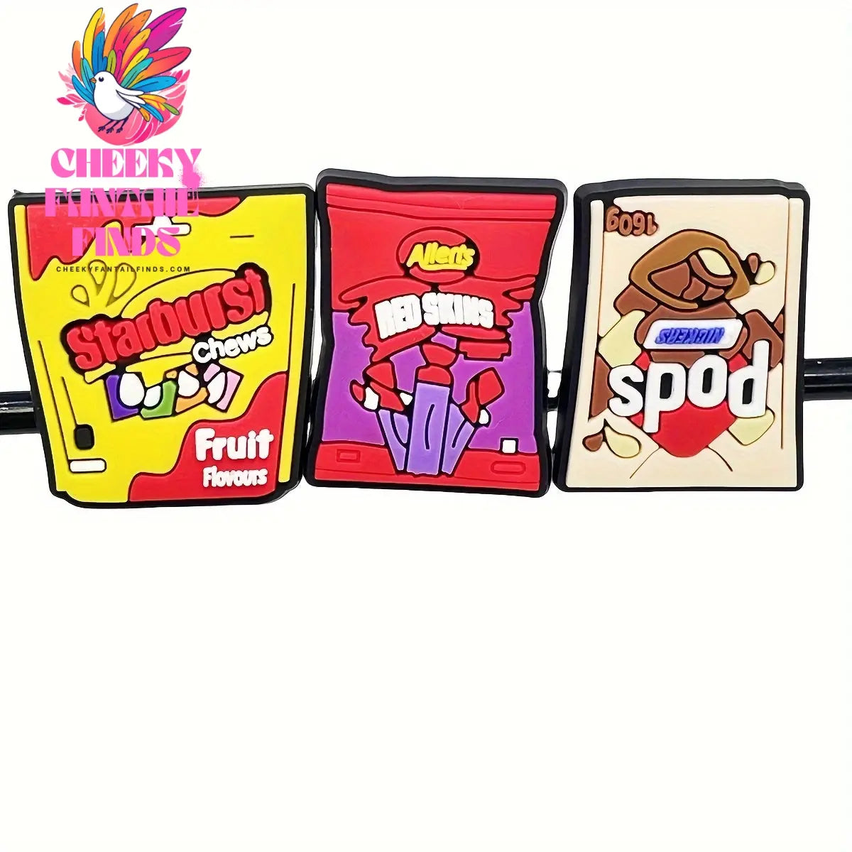 18pcs Fun Cartoon Food Shoe Charms Set - Durable PVC, Easy Install for Shoe & Sandals - Perfect for Party Favors & Christmas Gifts Cheeky Fantail Finds
