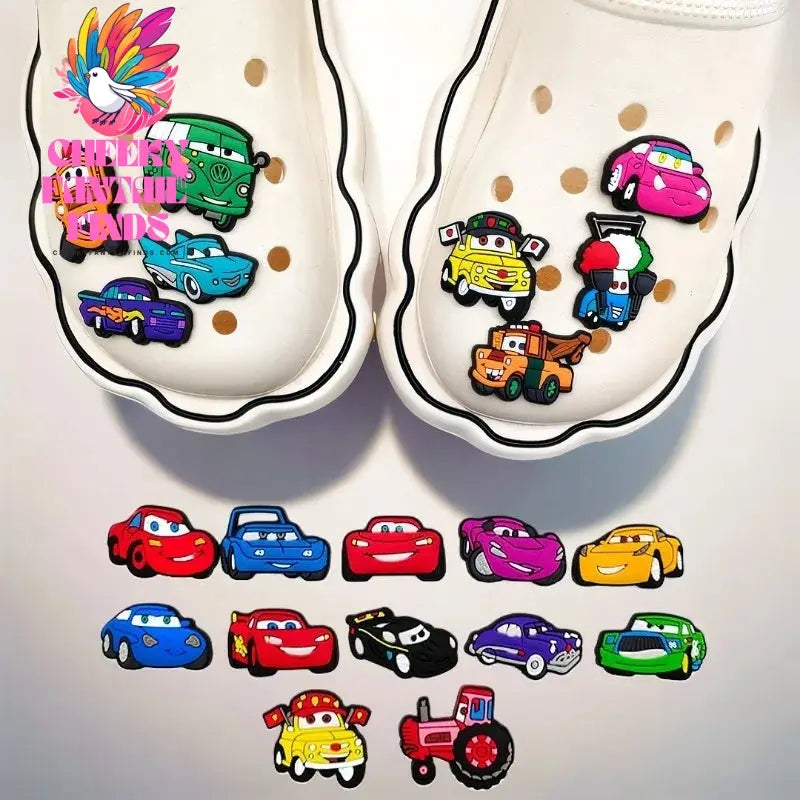 1PC Cartoon Lightning McQueen Cute Shoe Buckle Cheeky Fantail Finds