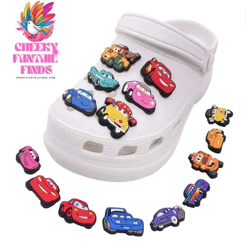 1PC Cartoon Lightning McQueen Cute Shoe Buckle Cheeky Fantail Finds