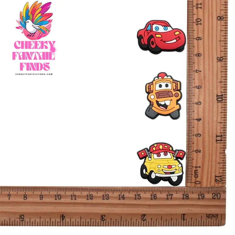 1PC Cartoon Lightning McQueen Cute Shoe Buckle Cheeky Fantail Finds