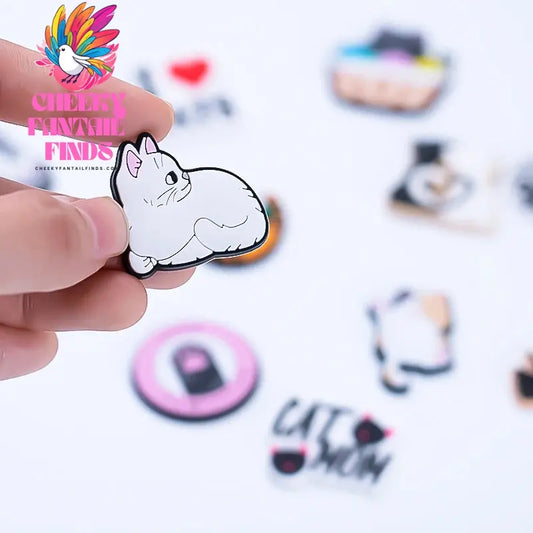 1PCS Cute Cats Shoe Charms Black Cat Shoe Accessories for Clogs Women's Snadal Decoration Men Kids Slippers Buckle Pins Pendants - Cheeky Fantail Finds